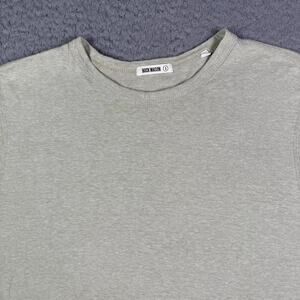Buck Mason Slub Classic Tee Shirt Mens S Green Hemp Cotton Linen Short Sleeve